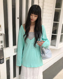 Humma Deep V-Neck Long Sleeve T-Shirt