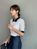Lyrichell Collar Cable Knit