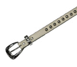 bohemian studded long leather belt