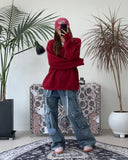 Benon Washed Cargo Strap Denim Pants