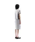 Button Slit Track Skirt