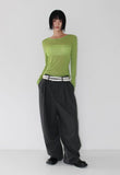 MODERN TWO-TUCK SLACKS