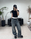 Nerit Washed Flare Denim Pants