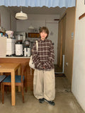 Common Pintuck Cotton Cargo Wide Pants