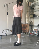 Hetty Tiered See-Through Frill Banding Midi Skirt