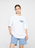Small Flower Drawing Logo Smile Short Sleeve Tee