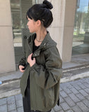 Mer nylon hooded windbreaker