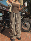 Salute Damage Balloon Denim Pants