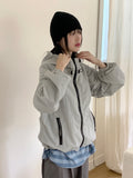 [MADE] Milon Gopcore Color Matching Nylon String Jumper Windbreaker Zip-up