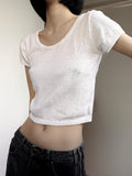 Huff crop knit