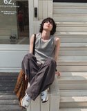 Holdy Ribbed Stud Sleeveless