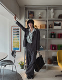 Saint overfit two button blazer