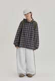 [BAONHAUS] Recock frill banding wide jogger pants