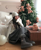 Double Buckle Fur Fold Sheepskin Boots