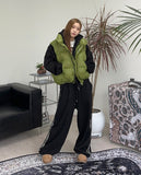Nesso Rivet Brushed Hood Zip-Up