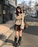 Bebe Corduroy Lace Belted Skirt Pants