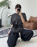 Freak pintuck nylon balloon pants