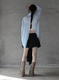 Backslit Striped Overfit Shirt
