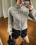 Ash Snap Two-Pocket Slim Field Jacket