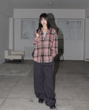 Stu Strawberry Chocolate Latte Pink Check Shirt