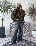 Penta Camo Layered Denim Pants