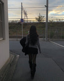 [A/M] Selling Off-Shoulder Cable Knit T-shirt