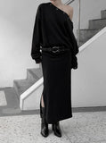 Tote Snap One-Shoulder Sweatshirt