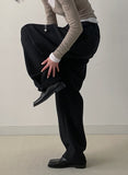 [unisex/FW] Adjust One-Tuck Wool Wide Slacks