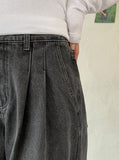 [unisex] Laryuki Pintuck Denim Wide Pants