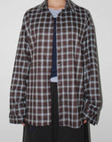 (Brushed) VINTAGE CHECK LOOSE SHIRT