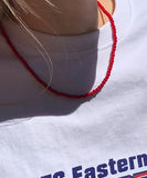 PLUM BEADS NECKLACE