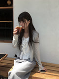 Hold Eyelet Frill Blouse