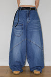FRONT POCKET WIDE DENIM