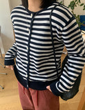 Kendo Stripe Round Cardigan