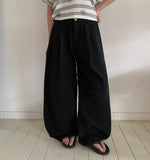 Plogod Summer Cotton Wide Pants