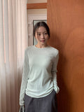 Melhi Dankers Rib Round Long Sleeve Tee