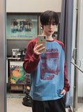 Vision Color Matching Raglan Long Sleeve