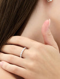 Essence Silver (W) Modern Tennis Ring 3.0mm White
