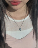 Tangle Heart Silver Chain Necklace