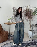 Decided Airtex Balloon Denim Pants