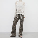 Lienti Incision Shirring Pants