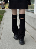 Cut-out leg warmers