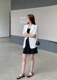Lovell Tailored Strap Linen Jacket