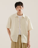 Crochet Short Sleeve Knit Shirt