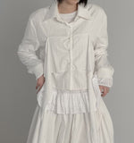 Robe Nylon Knot Crop Shirt
