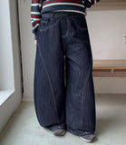 Kelka Stitch Raw Denim Wide Pants