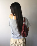 Tenka eyelet strap leather shoulder bag