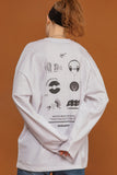 Recording Long Sleeve Heavy Overfit White