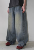 SIDE TUCK BALLOON DENIM