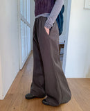 [BAONHAUS] Denin Cotton Semi-Bootcut Pants